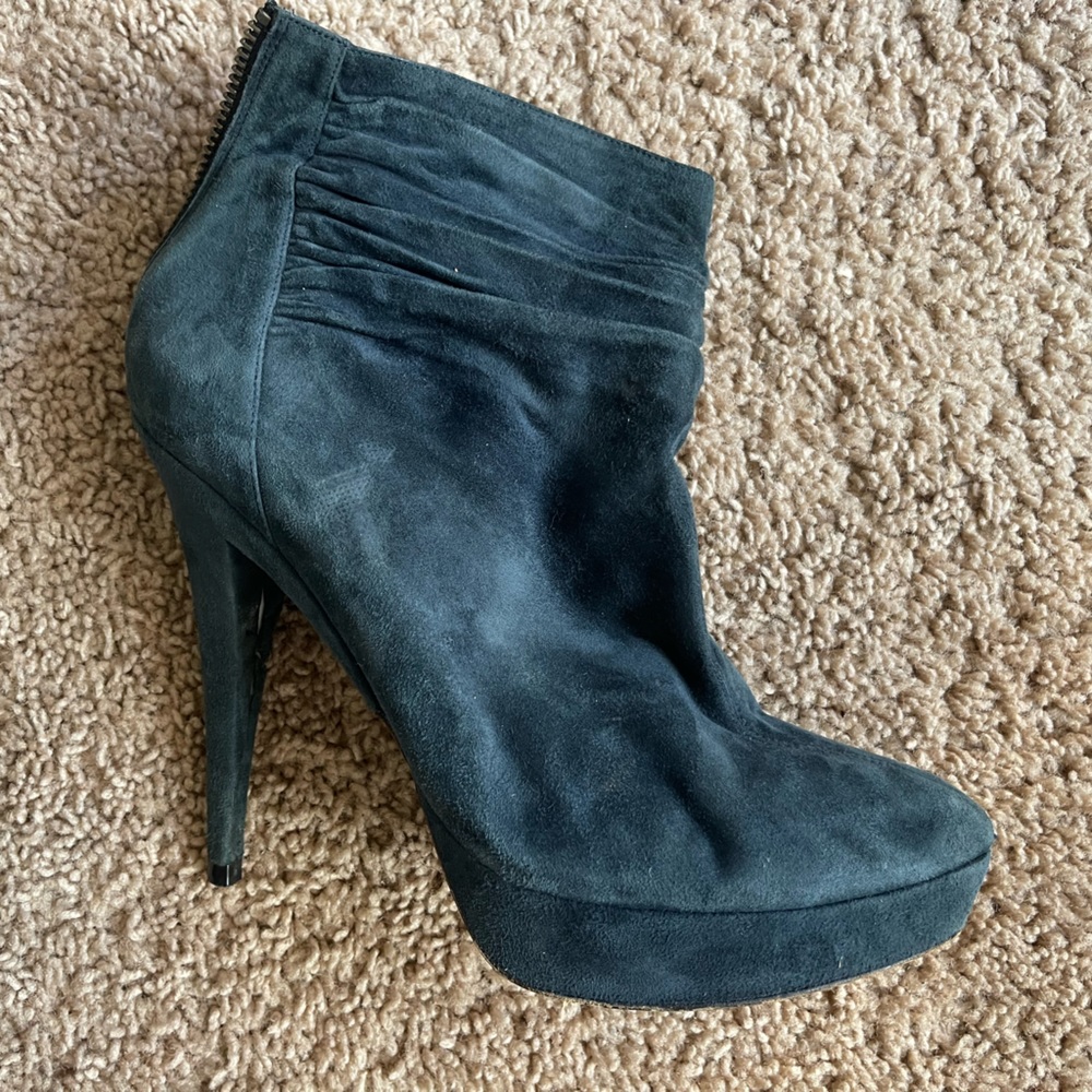 Pura Lopez Navy blue ankle boots